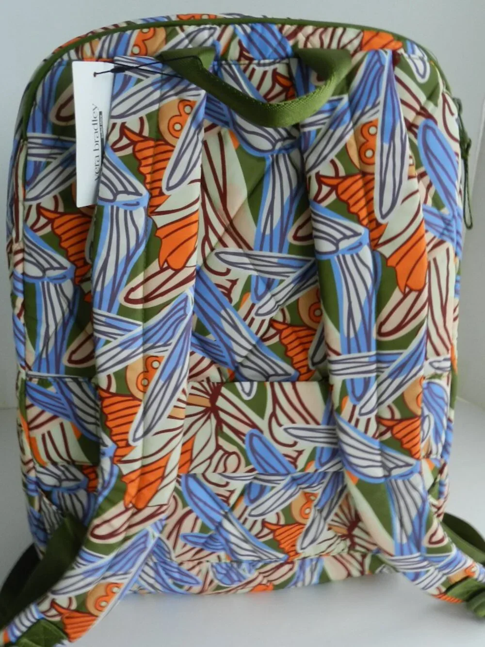 Vera Bradley Ultralight Essential LARGE Backpack Laptop Bag in Dragon Fly